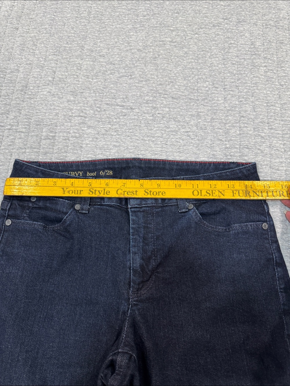 Talbots Curvy bootcut jeans dark wash Sz 6 - Picture 7 of 8